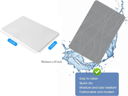 Diatomite stone bath mat quick - diatomite,