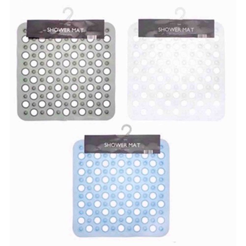 Square anti mould shower mat - anti,