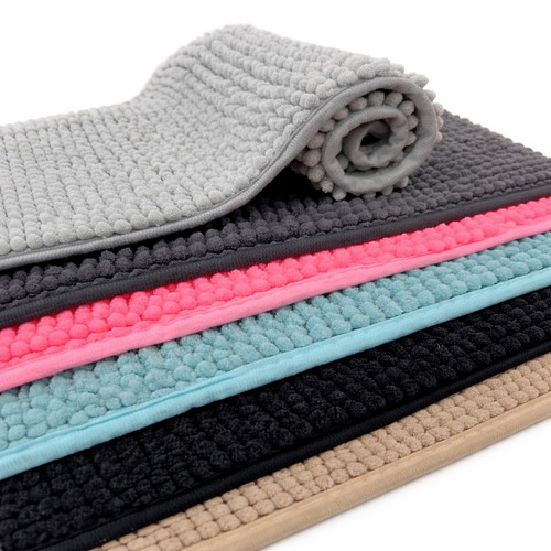 Chenille bath mat non slip - chenille,