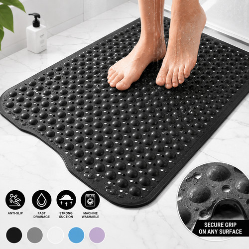 Large rubber shower mat non - rubber,
