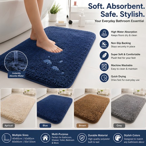 Non slip bath mat water - slip,