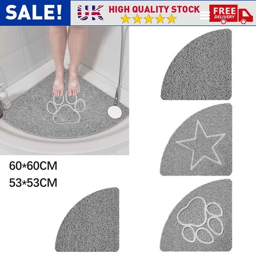 Non slip corner shower mat - slip,