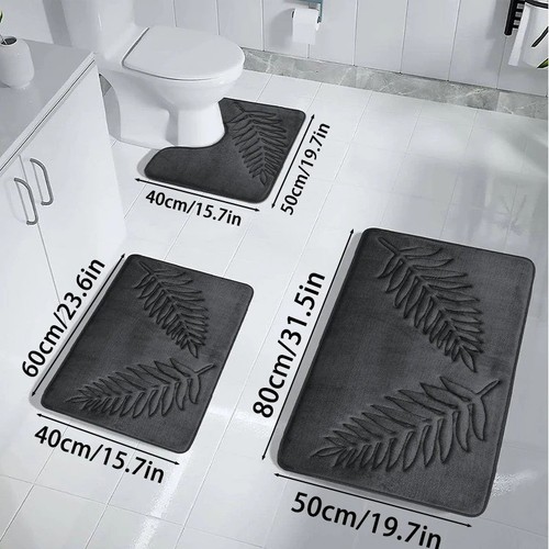 Bath mat set - pedestal, slip