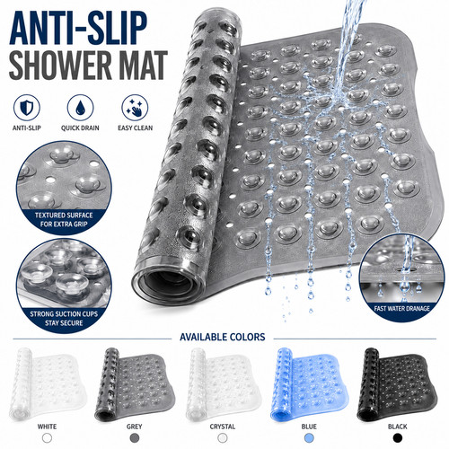 Non slip bath mat extra - extra, large