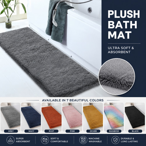 Non slip bath mat extra - slip, large