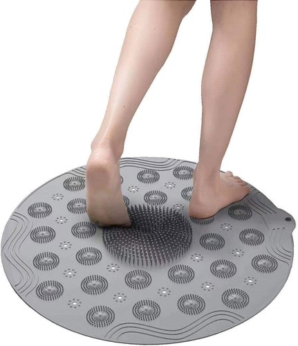 Shower mat non slip round - mat, bath