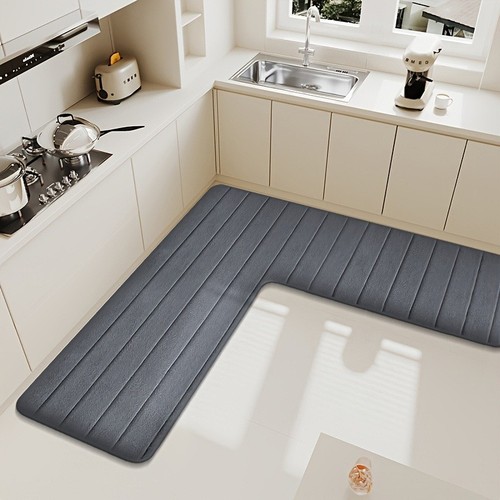 Shaped bath mat non - l,