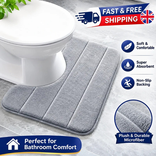 Non slip pedestal bath mat - non,