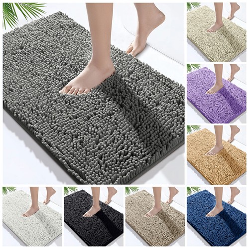 Chenille bath mat - mat, slip
